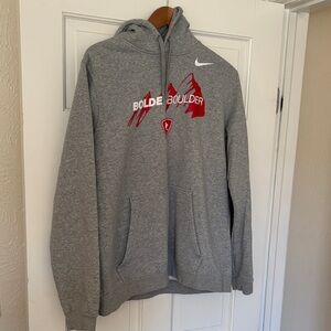Nike BOLDERBoulder gray club fleece hoodie men’s large